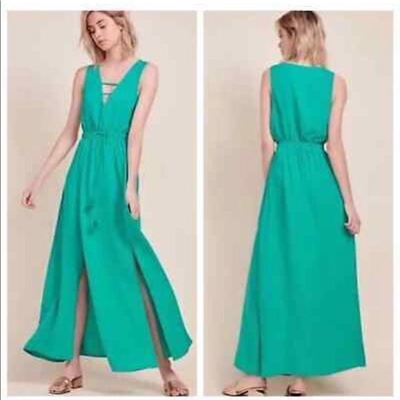 Jack by BB Dakota Dresses & Skirts - Almost “Like New!” | JACK by BB Dakota “Emmalyn” Sleeveless V-Neck Green Maxi